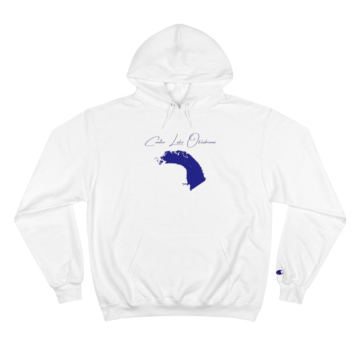Oklahoma  Canton  Lake  Hoodie  front  position  view  from  front  white.webp