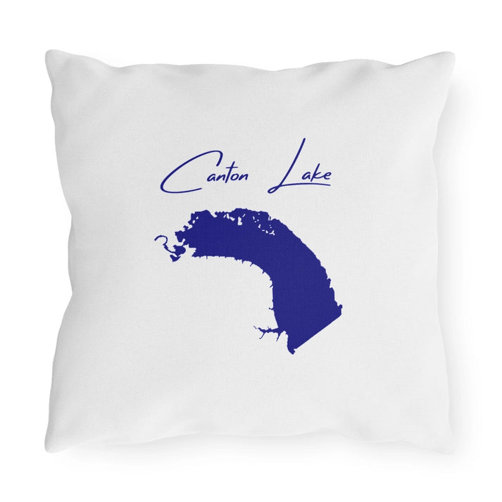 Oklahoma  Canton  Lake  Outdoor  Pillow  back  position  view  from  back  16  x  16.webp
