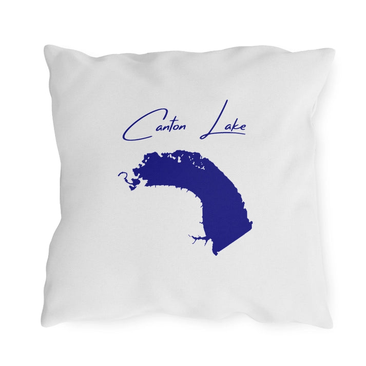 Oklahoma  Canton  Lake  Outdoor  Pillow  back  position  view  from  back  18  x  18.webp