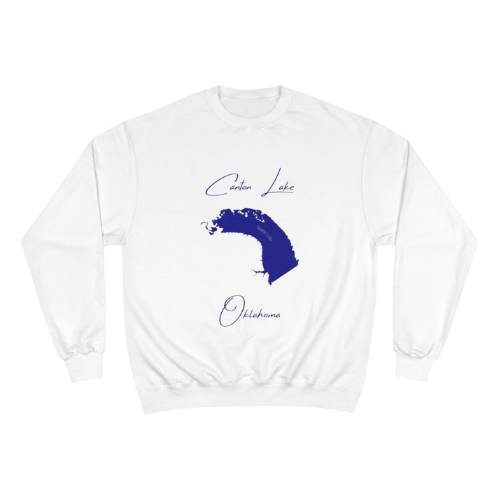 Oklahoma  Canton  Lake  Sweatshirt  front  position  view  from  front  white.webp