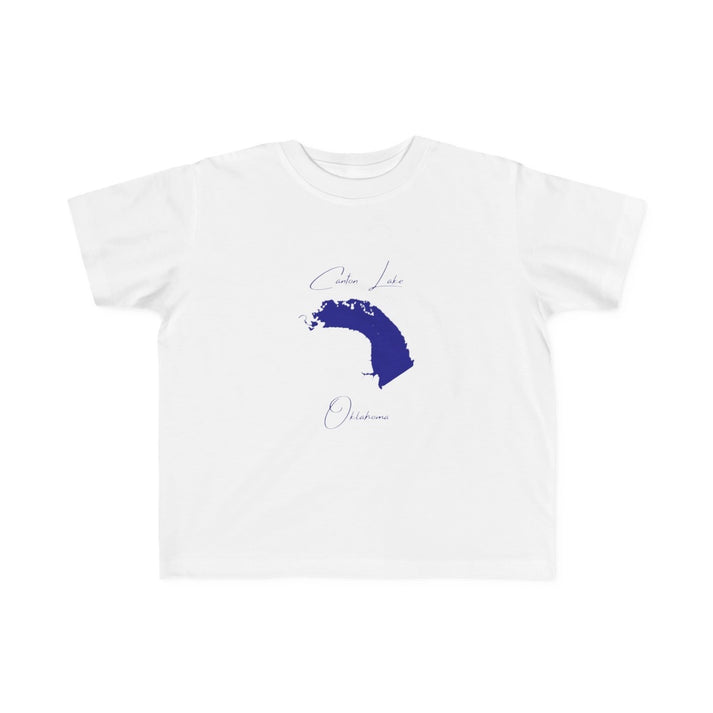 Oklahoma  Canton  Lake  Toddler  T-shirt  front  position  view  from  front  white.webp
