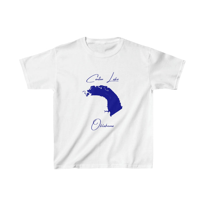 Oklahoma  Canton  Lake  Youth  T-shirt  front  position  view  from  front  white.webp