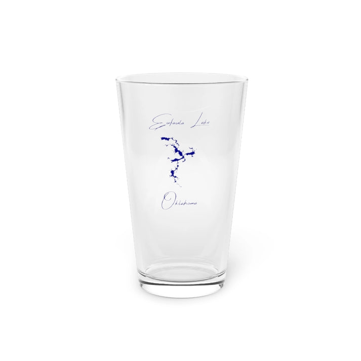 Oklahoma  Eufaula  Lake  16oz  Pint  Glass  front  position  view  from  front  16oz.webp