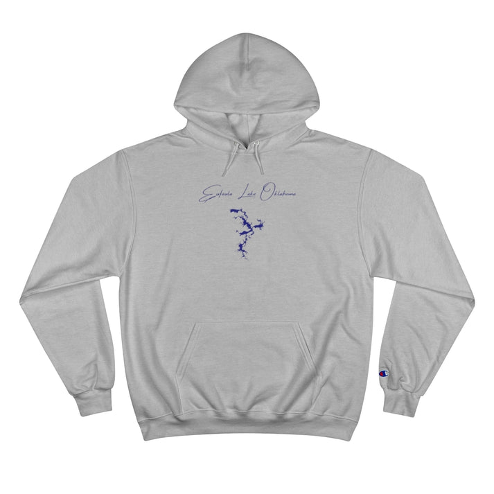 Oklahoma  Eufaula  Lake  Hoodie  front  position  view  from  front  light  steel.webp