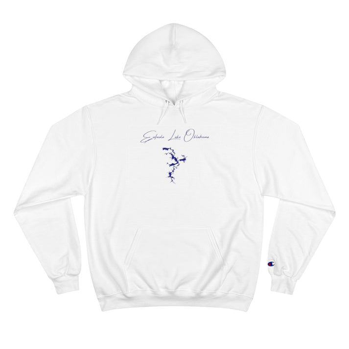 Oklahoma  Eufaula  Lake  Hoodie  front  position  view  from  front  white.webp