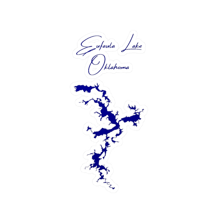 Oklahoma  Eufaula  Lake  Vinyl  Decal  other  position  view  from  front  4  x  6.webp