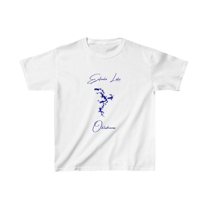 Oklahoma  Eufaula  Lake  Youth  T-shirt  front  position  view  from  front  white.webp