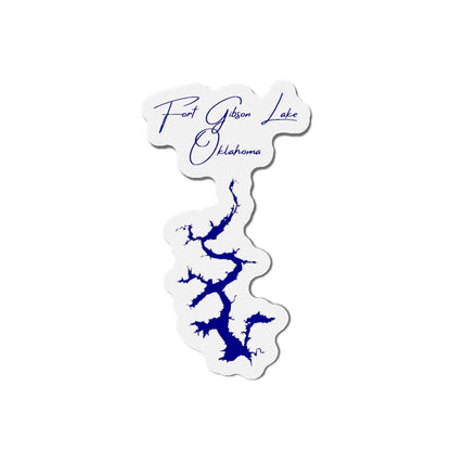 Oklahoma  Fort  Gibson  Lake  Die  Cut  Magnet  front  position  view  from  front  4  x  4.webp