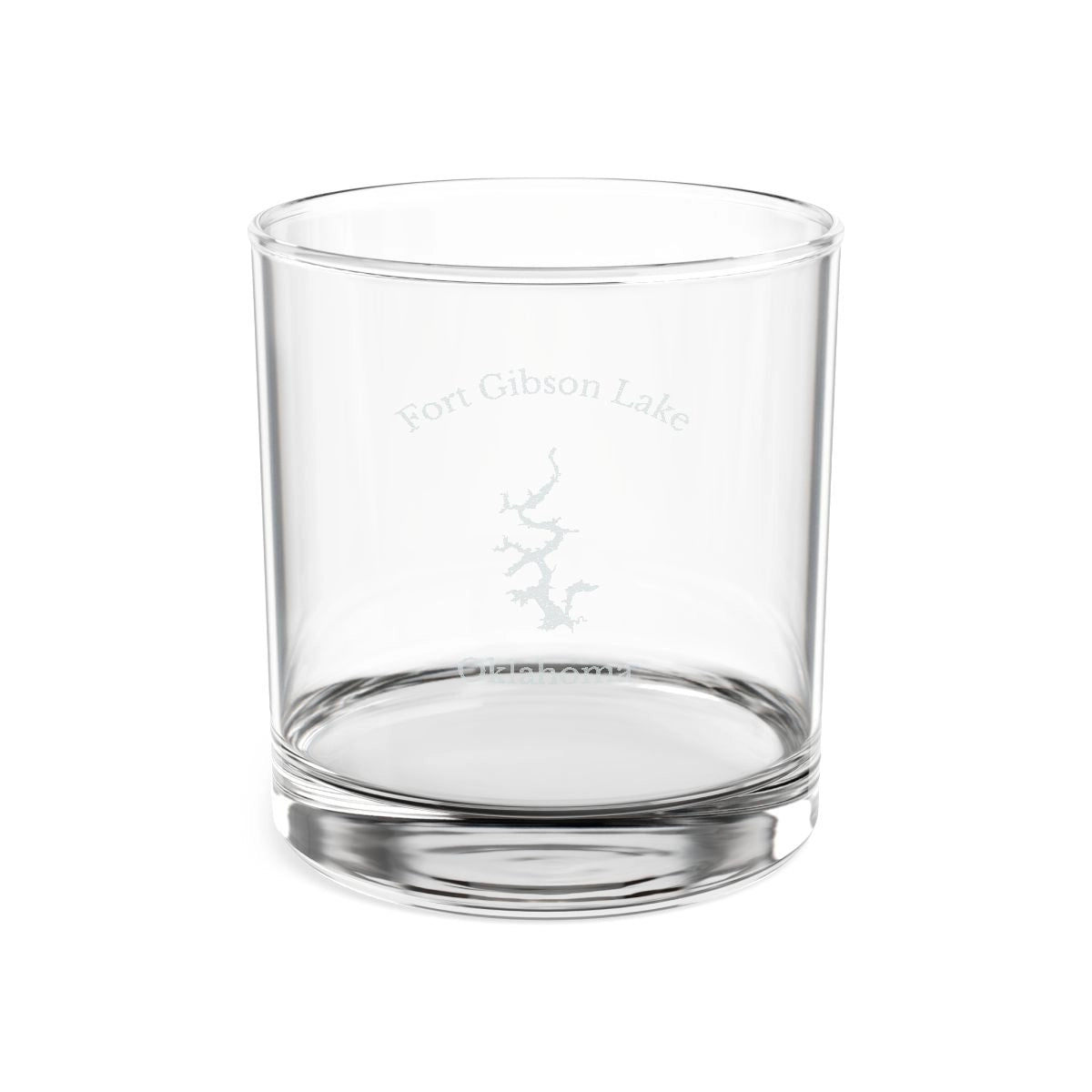 Oklahoma  Fort  Gibson  Lake  Engraved  Whiskey  Glass  other  position  view  from  front  10.5oz.webp