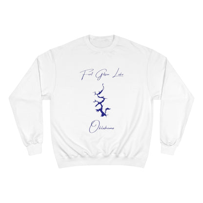 Oklahoma  Fort  Gibson  Lake  Sweatshirt  front  position  view  from  front  white.webp