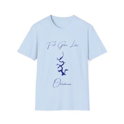 Oklahoma  Fort  Gibson  Lake  T-shirt  front  position  view  from  front  light  blue.webp
