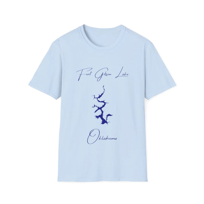 Oklahoma  Fort  Gibson  Lake  T-shirt  front  position  view  from  front  light  blue.webp