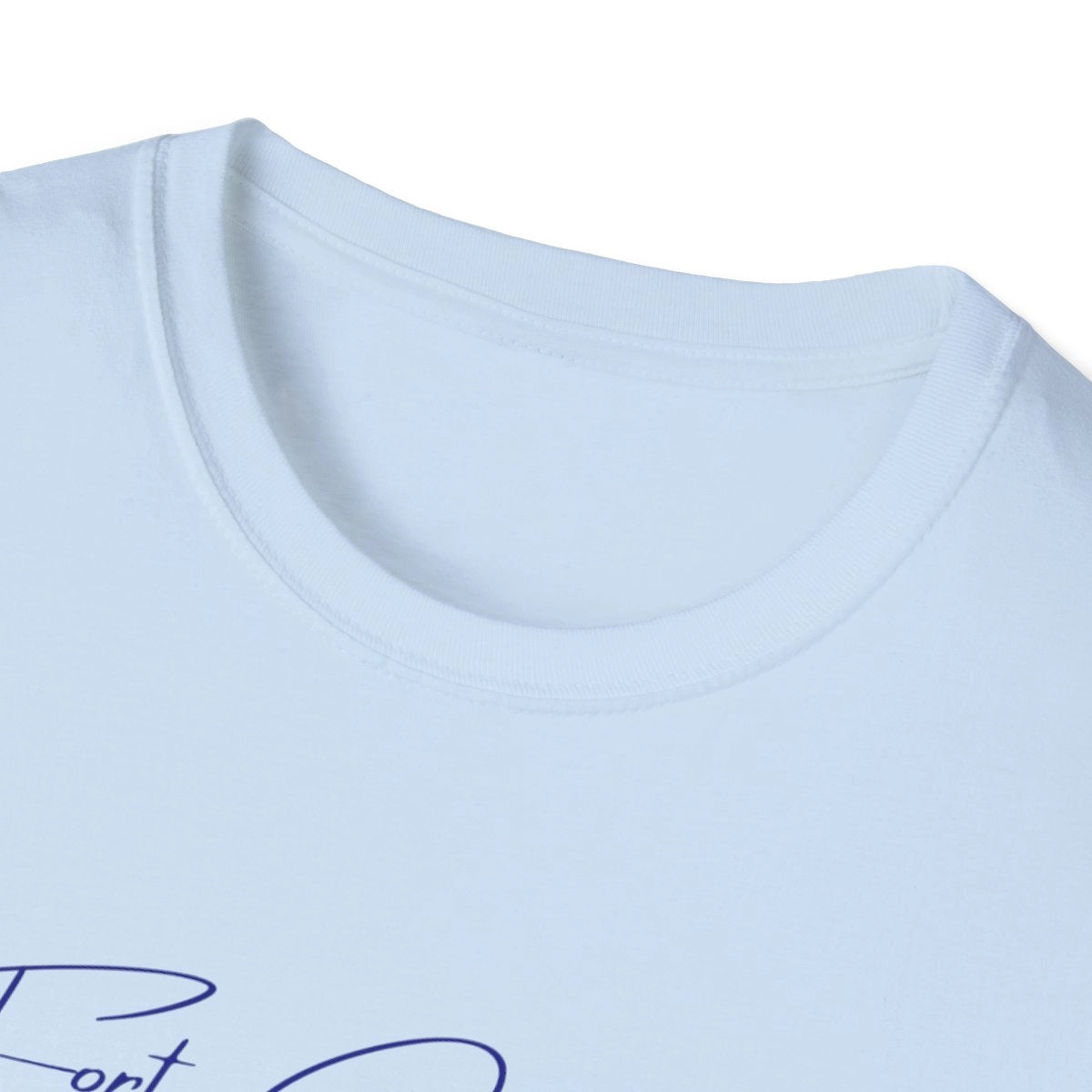 Oklahoma  Fort  Gibson  Lake  T-shirt  other  position  view  from  front-collar-closeup  light  blue.webp