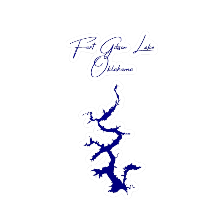 Oklahoma  Fort  Gibson  Lake  Vinyl  Decal  other  position  view  from  front  4  x  6.webp