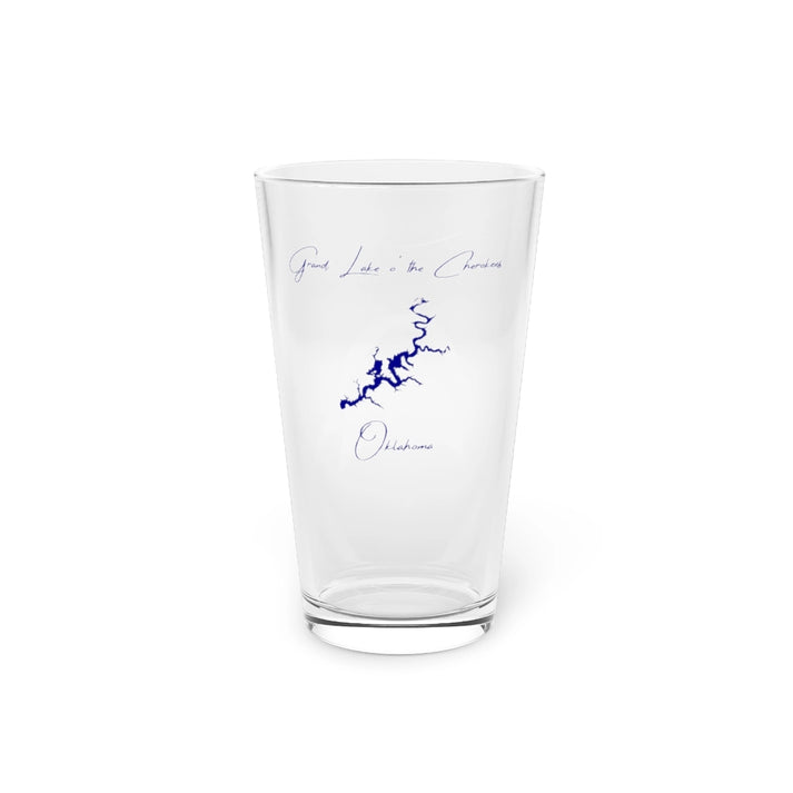 Oklahoma  Grand  Lake  o'  the  Cherokees  16oz  Pint  Glass  front  position  view  from  front  16oz.webp