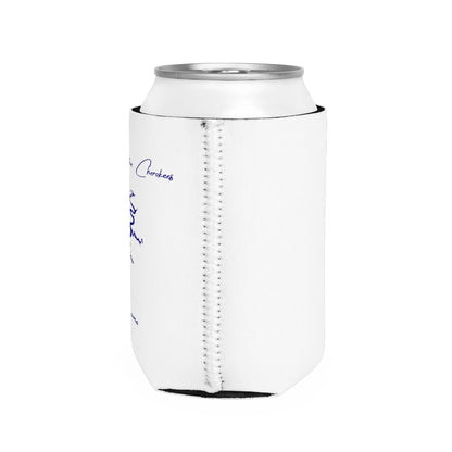 Oklahoma  Grand  Lake  o'  the  Cherokees  Can  Koozie  all  position  view  from  right  white.webp