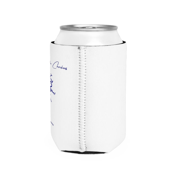 Oklahoma  Grand  Lake  o'  the  Cherokees  Can  Koozie  all  position  view  from  right  white.webp
