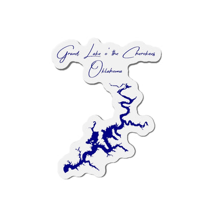 Oklahoma  Grand  Lake  o'  the  Cherokees  Die  Cut  Magnet  front  position  view  from  front  4  x  4.webp