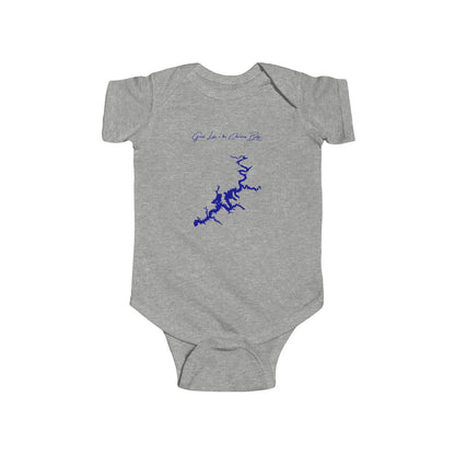 Oklahoma  Grand  Lake  o'  the  Cherokees  Onesie  front  position  view  from  front  heather.webp