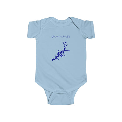 Oklahoma  Grand  Lake  o'  the  Cherokees  Onesie  front  position  view  from  front  light  blue.webp