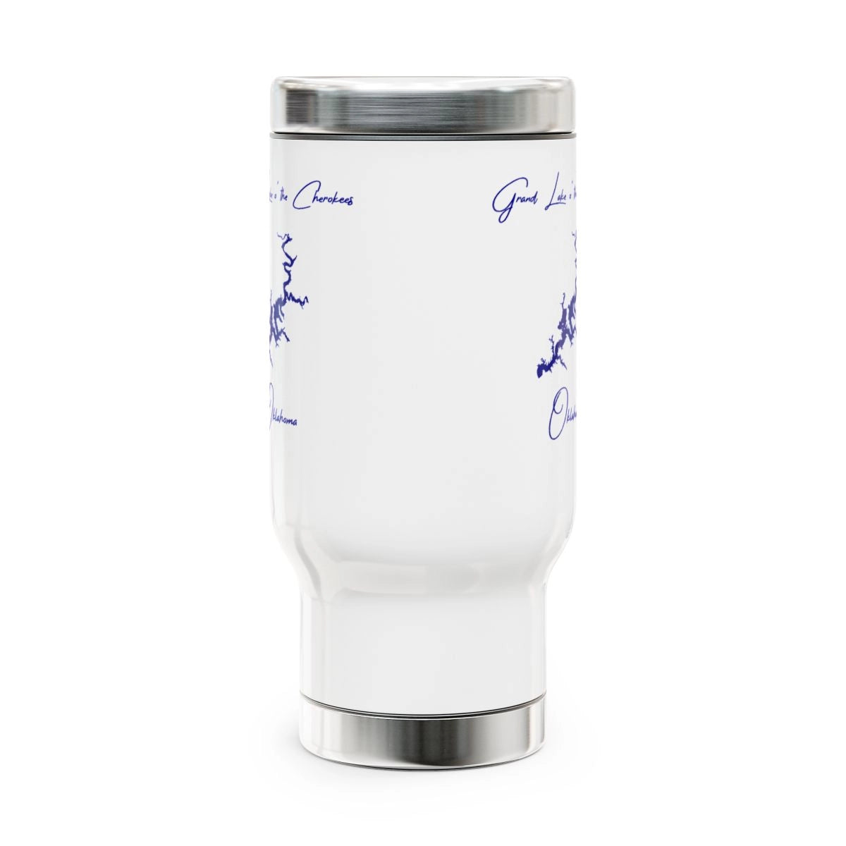 Oklahoma  Grand  Lake  o'  the  Cherokees  Travel  Mug  other  position  view  from  front  14oz.webp