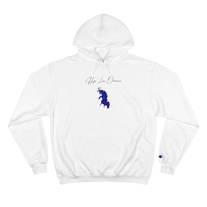 Oklahoma  Hugo  Lake  Hoodie  front  position  view  from  front  white.webp
