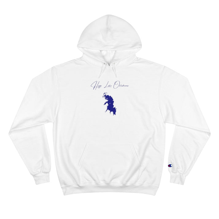Oklahoma  Hugo  Lake  Hoodie  front  position  view  from  front  white.webp