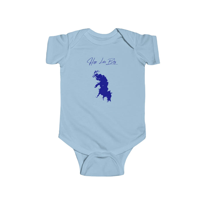 Oklahoma  Hugo  Lake  Onesie  front  position  view  from  front  light  blue.webp