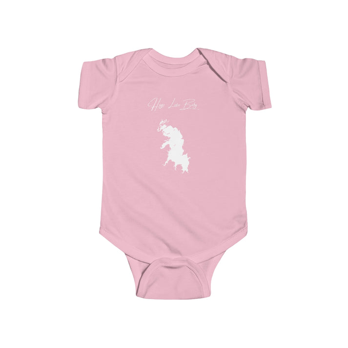 Oklahoma  Hugo  Lake  Onesie  front  position  view  from  front  pink.webp