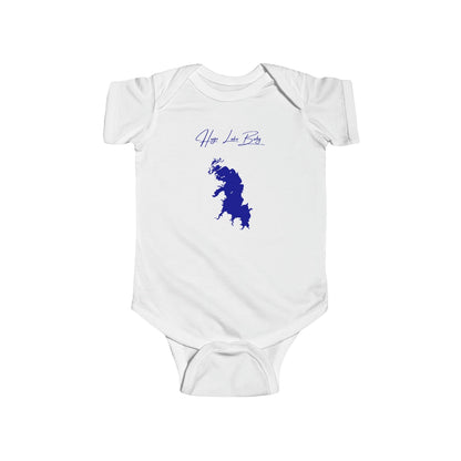 Oklahoma  Hugo  Lake  Onesie  front  position  view  from  front  white.webp