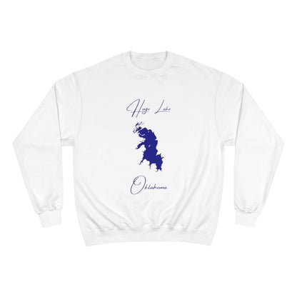 Oklahoma  Hugo  Lake  Sweatshirt  front  position  view  from  front  white.webp