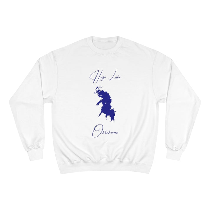 Oklahoma  Hugo  Lake  Sweatshirt  front  position  view  from  front  white.webp