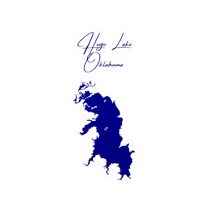 Oklahoma  Hugo  Lake  Vinyl  Decal  other  position  view  from  front  4  x  6.webp