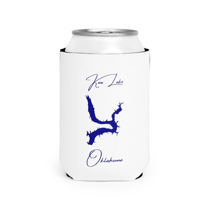 Oklahoma  Kaw  Lake  Can  Koozie  front  position  view  from  front-2  white.webp