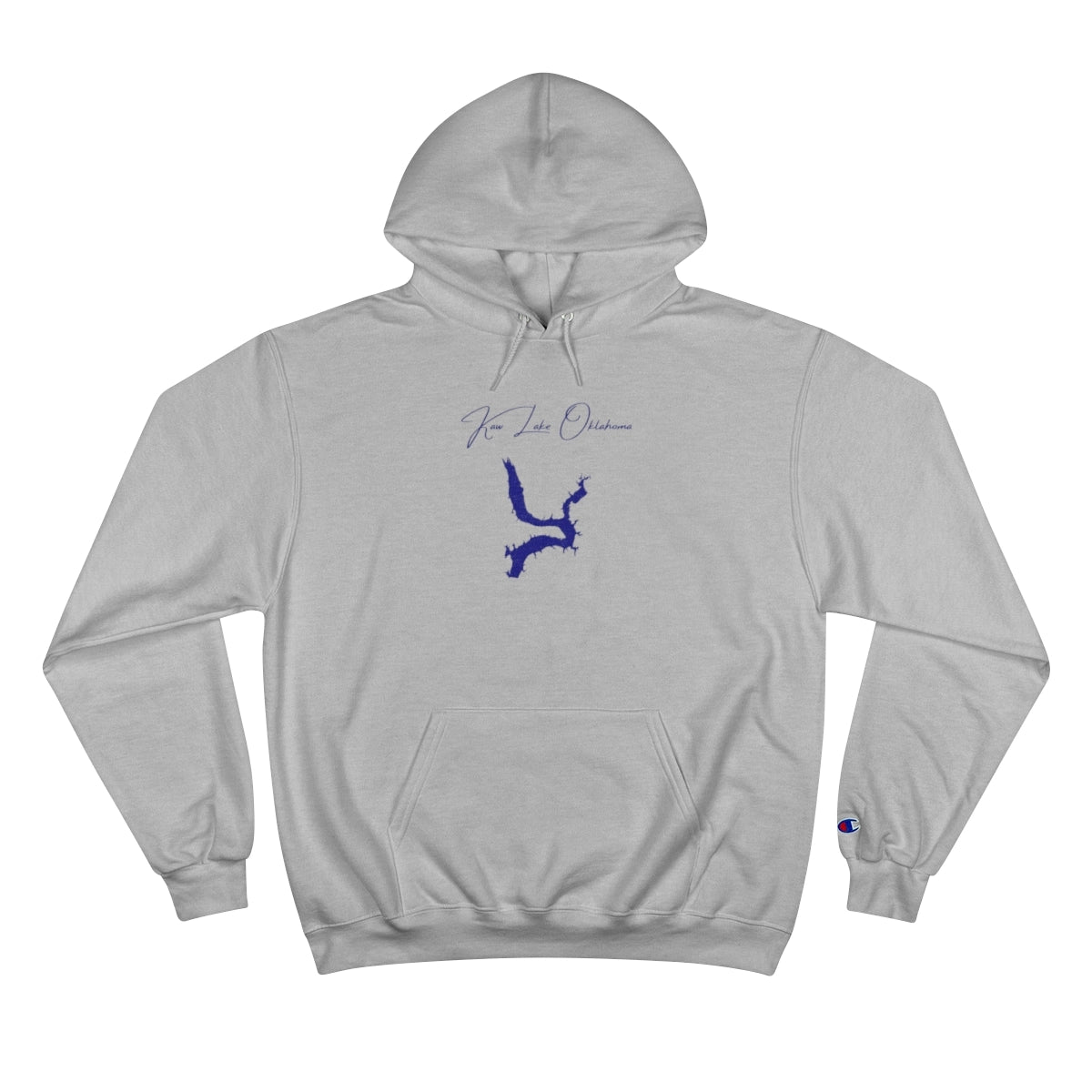 Oklahoma  Kaw  Lake  Hoodie  front  position  view  from  front  light  steel.webp
