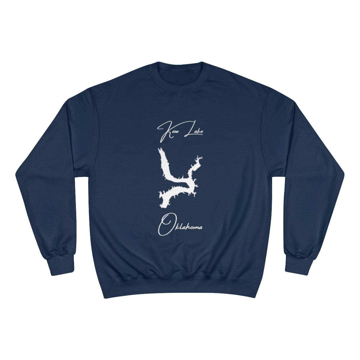 Oklahoma  Kaw  Lake  Sweatshirt  front  position  view  from  front  navy.webp