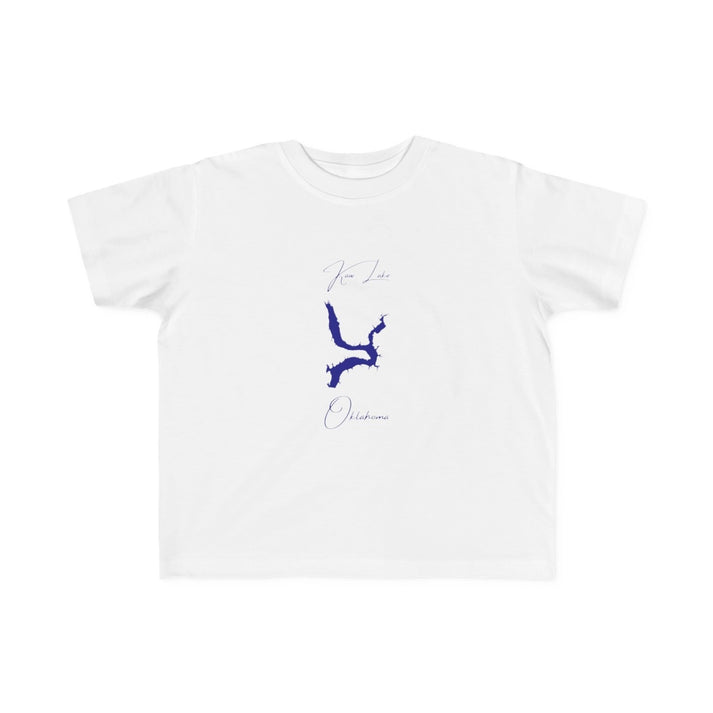 Oklahoma  Kaw  Lake  Toddler  T-shirt  front  position  view  from  front  white.webp