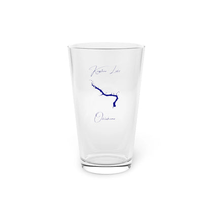 Oklahoma  Keystone  Lake  16oz  Pint  Glass  front  position  view  from  front  16oz.webp