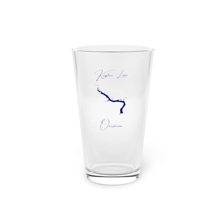 Oklahoma  Keystone  Lake  16oz  Pint  Glass  front  position  view  from  front  16oz.webp