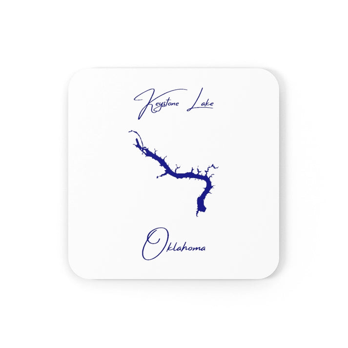 Oklahoma  Keystone  Lake  Coaster  Set  front  position  view  from  front  3.75  x  3.75.webp