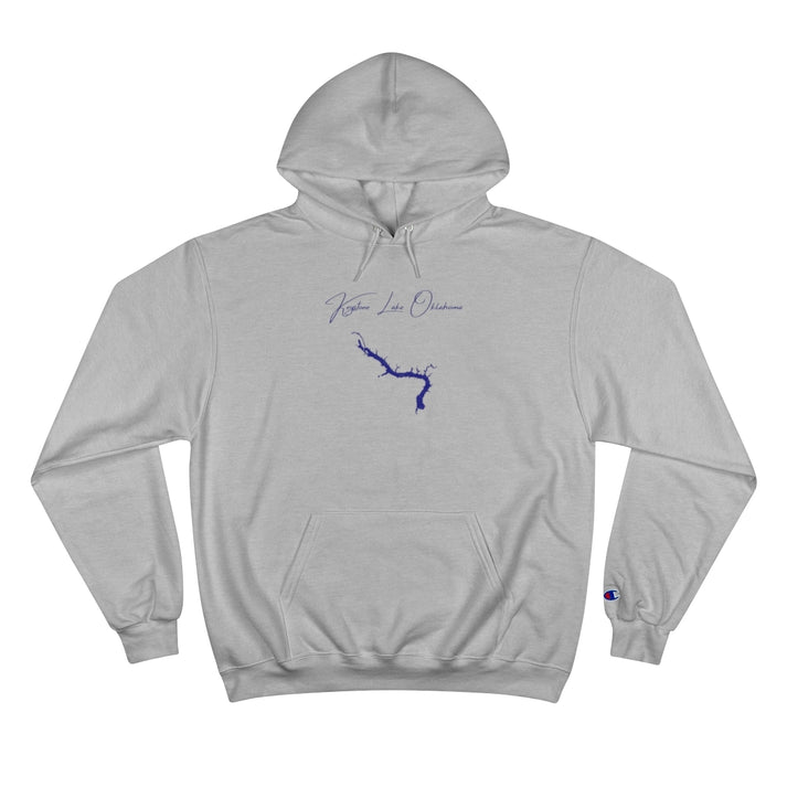 Oklahoma  Keystone  Lake  Hoodie  front  position  view  from  front  light  steel.webp