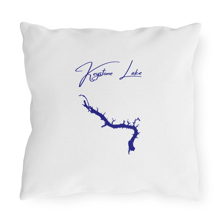 Oklahoma  Keystone  Lake  Outdoor  Pillow  back  position  view  from  back  16  x  16.webp