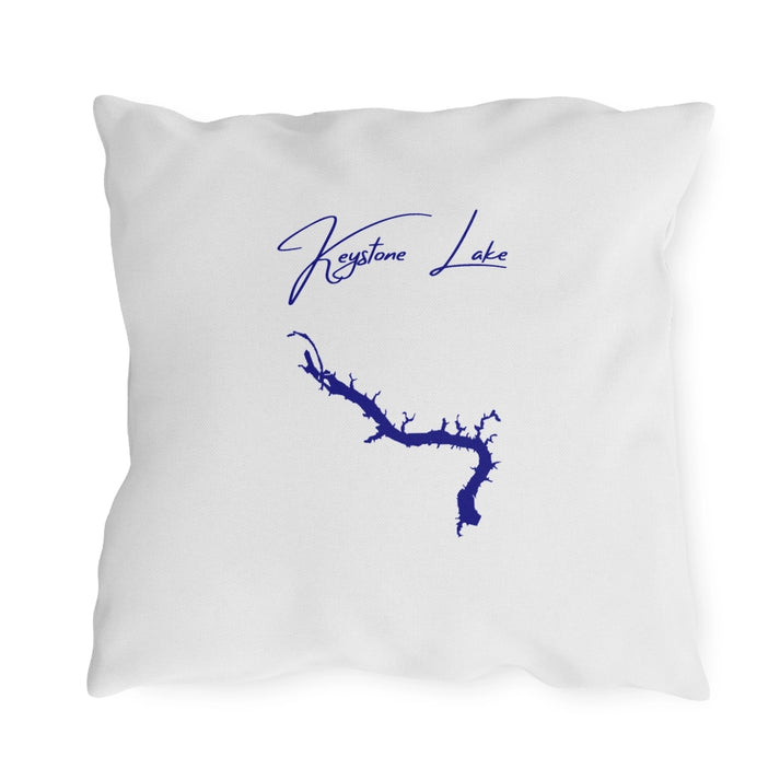 Oklahoma  Keystone  Lake  Outdoor  Pillow  back  position  view  from  back  18  x  18.webp