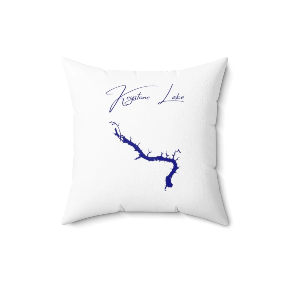 Oklahoma  Keystone  Lake  Pillow  front  position  view  from  back  16  x  16.webp