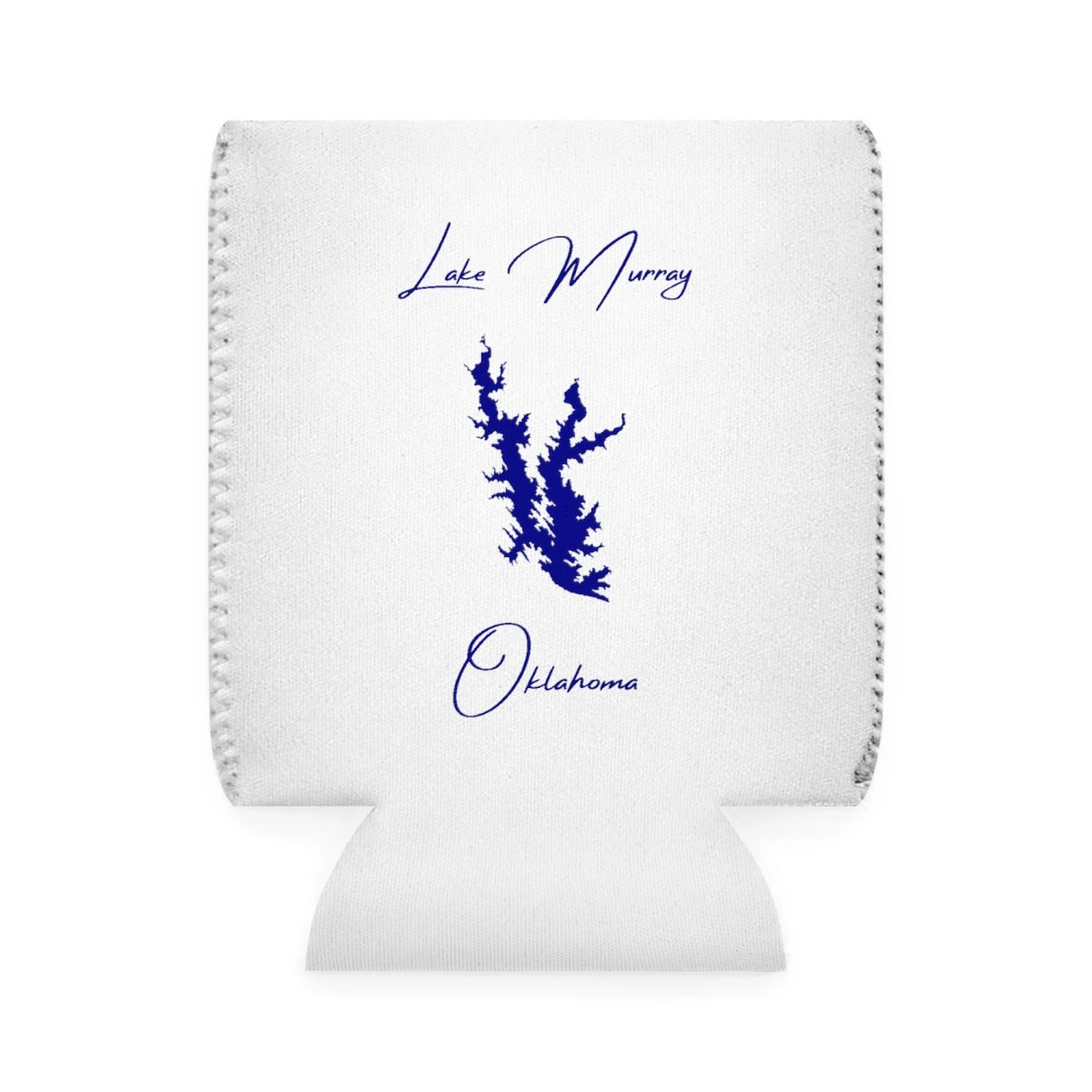 Oklahoma  Lake  Murray  Can  Koozie  front  position  view  from  front-1  white.webp