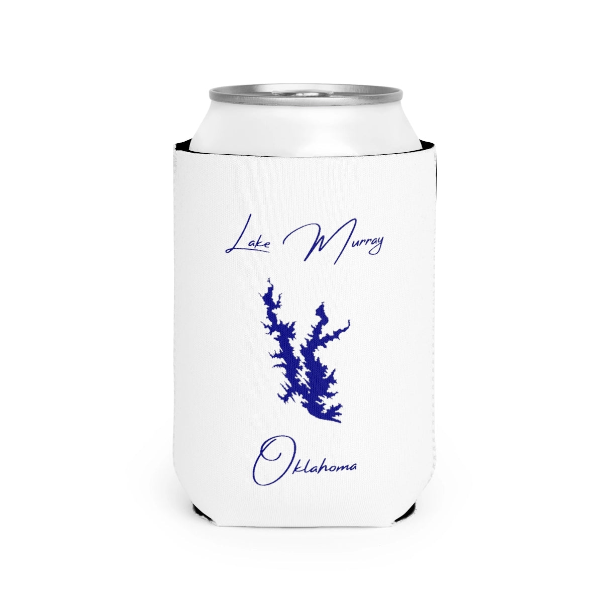 Oklahoma  Lake  Murray  Can  Koozie  front  position  view  from  front-2  white.webp