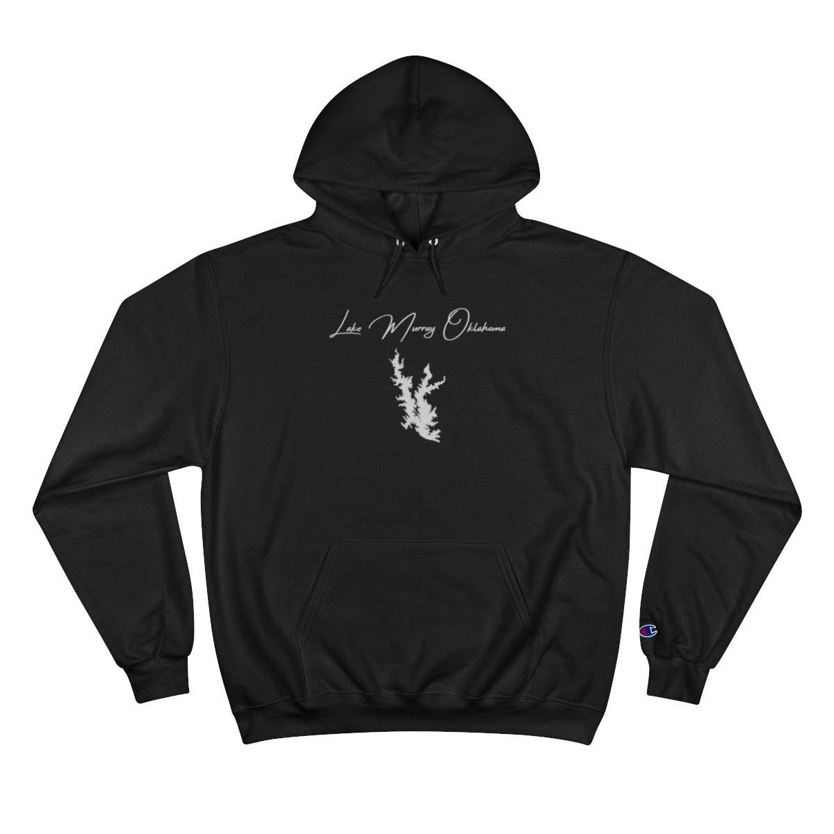 Oklahoma  Lake  Murray  Hoodie  front  position  view  from  front  black.webp