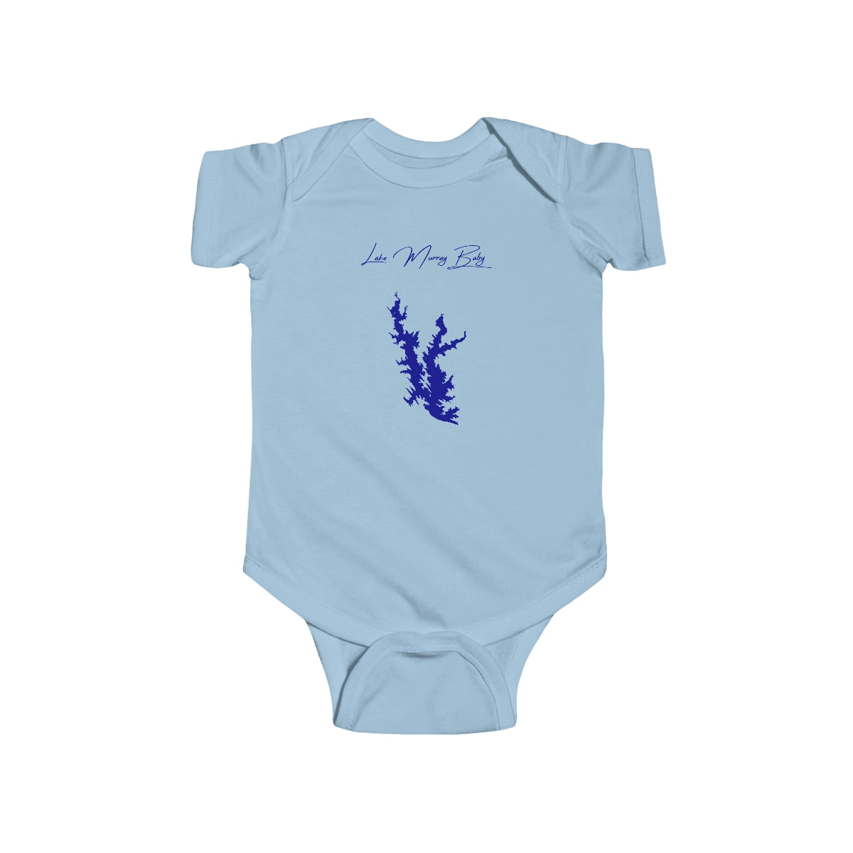 Oklahoma  Lake  Murray  Onesie  front  position  view  from  front  light  blue.webp
