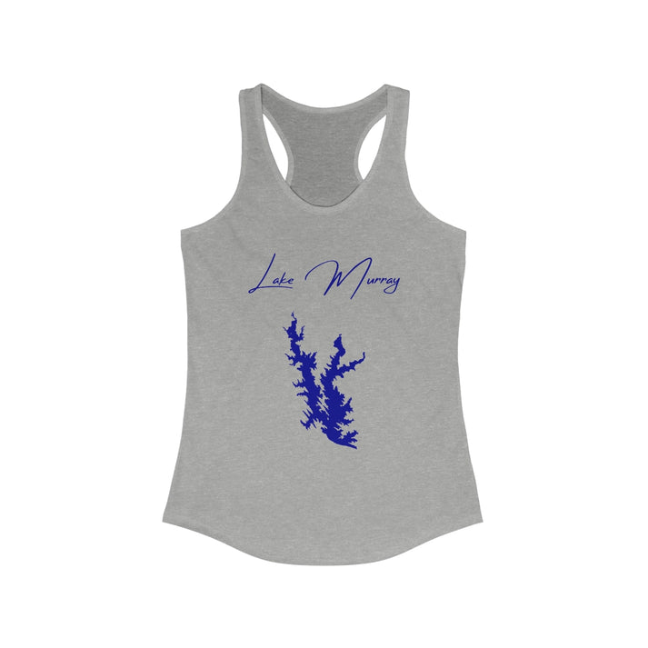 Oklahoma  Lake  Murray  Racerback-Tank  front  position  view  from  front  heather  grey.webp