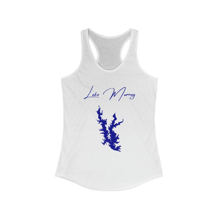 Oklahoma  Lake  Murray  Racerback-Tank  front  position  view  from  front  solid  white.webp